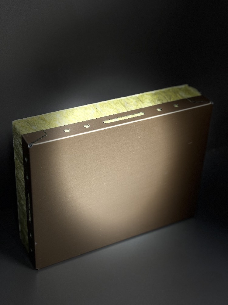 Rock wool insulation decoration panel